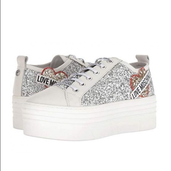 love moschino platform sneakers